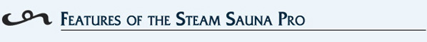 Steam Sauna Pro Features